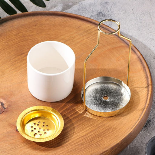 Подставка для благовоний порошковых и конусов TAKE IT EASY «Бутылочка», белый, 16.5×8.5×3 см