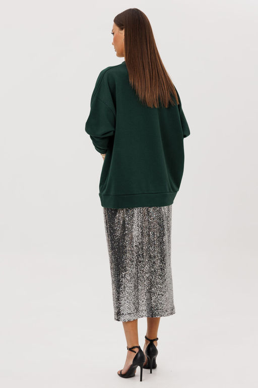 Джемпер Lars Style 1119/1 темный изумруд