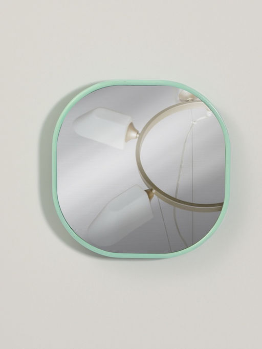 Зеркало карманное «Узор», с подставкой, 8×8 см, синее