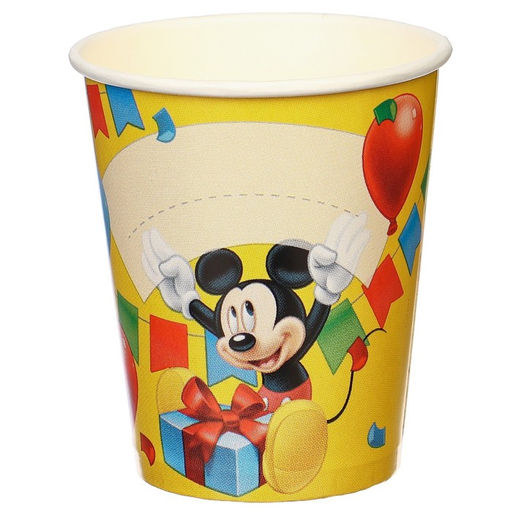 Цена за 10 шт. Стакан бумажный С Днем Рождения!, 250 мл, Микки Маус - Disney фото 3