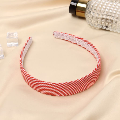 Цена за 2 шт. Ободок для волос «Классика», клетка, 2.5 см, МИКС