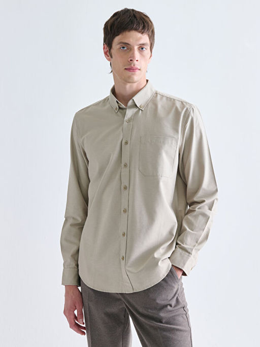 Regular Fit Uzun Kollu Arm?rl? Erkek G?mlek