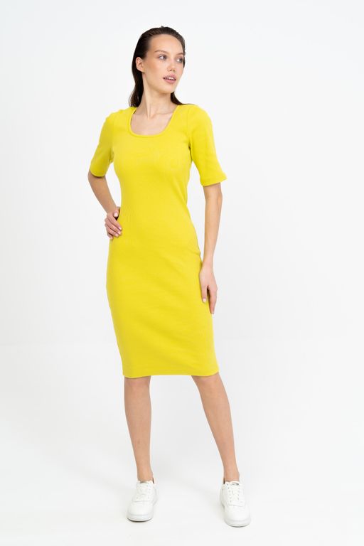 Платье женское 376L11-WB лимонный - Solo mio фото 2