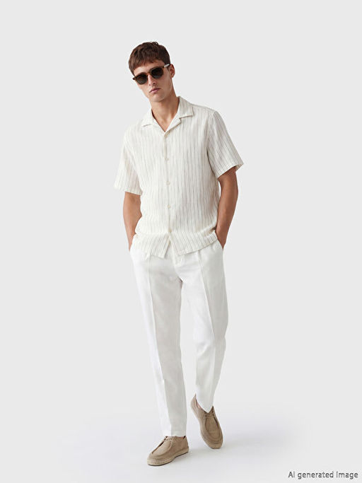 Рубашка Regular Fit мужская в полоску