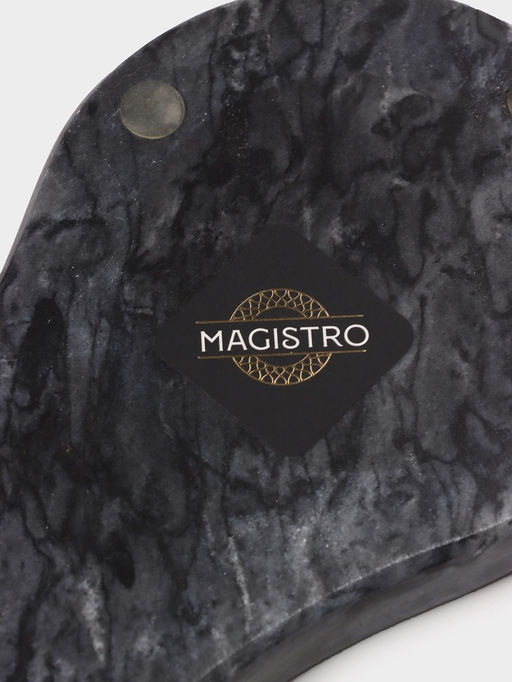 Подставка под ложку Magistro Marble, мрамор, 16.5×10×1.8 см, чёрная