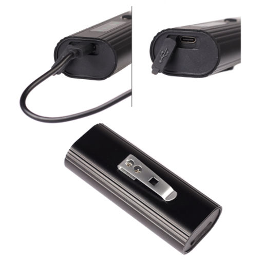 Фонарь передний COMIRON OKO700 корпус: авиационный алюминий 6063, IP67; свет: 2 XPG, 700lm; аккум: 3.7V 4000 mAh, USB; POWER BANK. /уп 50/ - Галеонтрейд фото 3