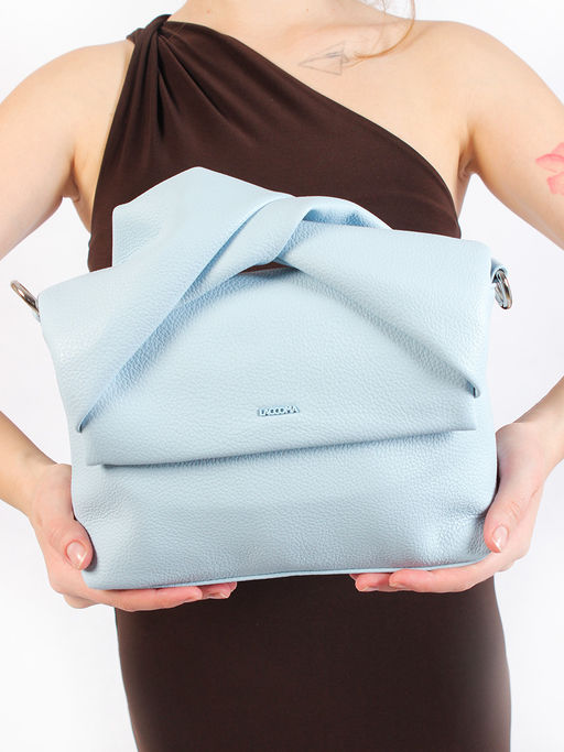 LACCOMA сумка Молли-Y2005-голубой эко кожа хлопок фото 7