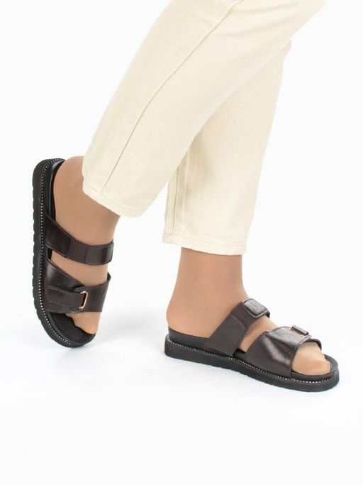 08-K25-P BLACK Сандалии женские (натуральная кожа) - Фабричный китай фото 2