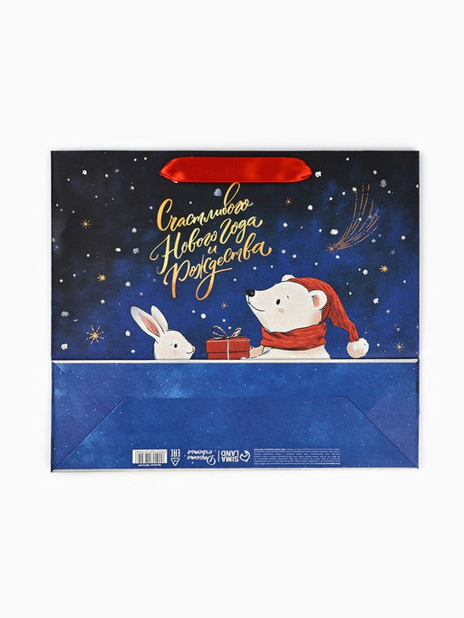 Цена за 2 шт. Пакет подарочный новогодний «В Новогоднюю ночь», 30×9×25.5 см