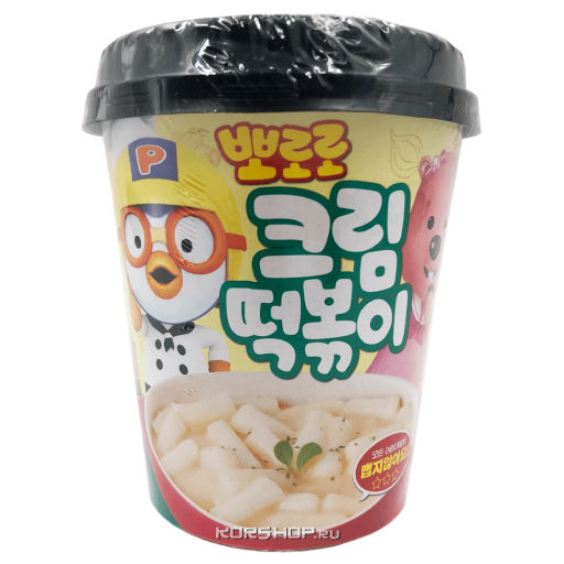 Рисовые палочки Токпокки с кремовым вкусом Pororo Grunamu, Корея, 115 г Акция