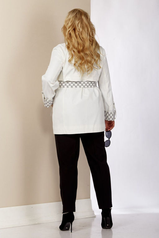 Плащ SHETTI 2123 белый  фото 5