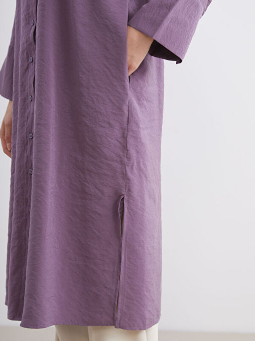 Oversize Modal Kar???ml? Kad?n G?mlek Tunik