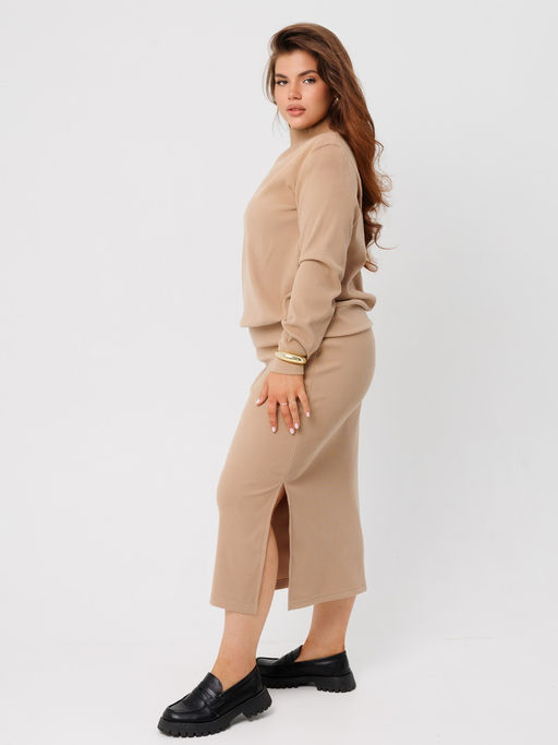 Костюм женский К-242 (лапша Софт г/к) Темно-серый - Elenatex фото 29