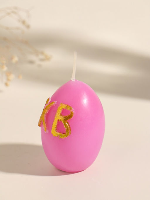 Цена за 2 шт. Свеча пасхальная Яйцо ХВ, 45?45?62 мм, МИКС