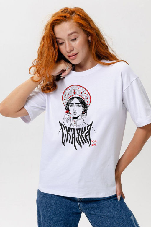 8580 футболка оверсайз женская - Натали фото 4