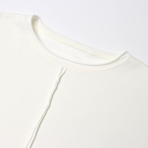 Футболка с декоративным швом женская MIST Base, размер L-XL, молочная