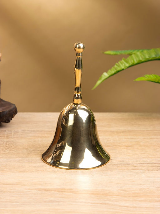 Цена за 2 шт. Колокольчик, 8×8×14 см, латунь