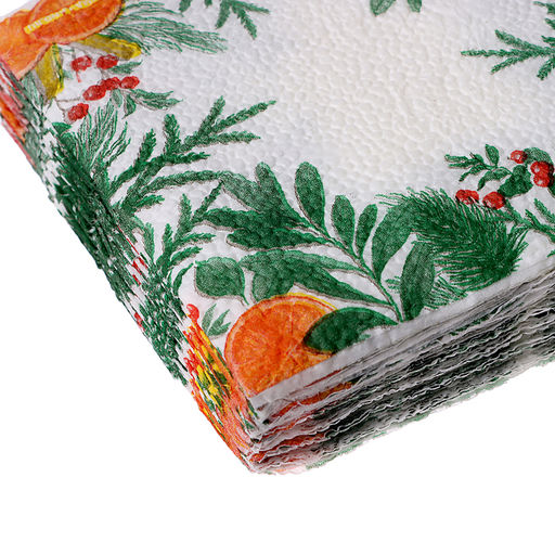 Цена за 2 шт. Салфетки бумажные «Новогодний аромат», однослойные, 24×24 см, 50 шт.