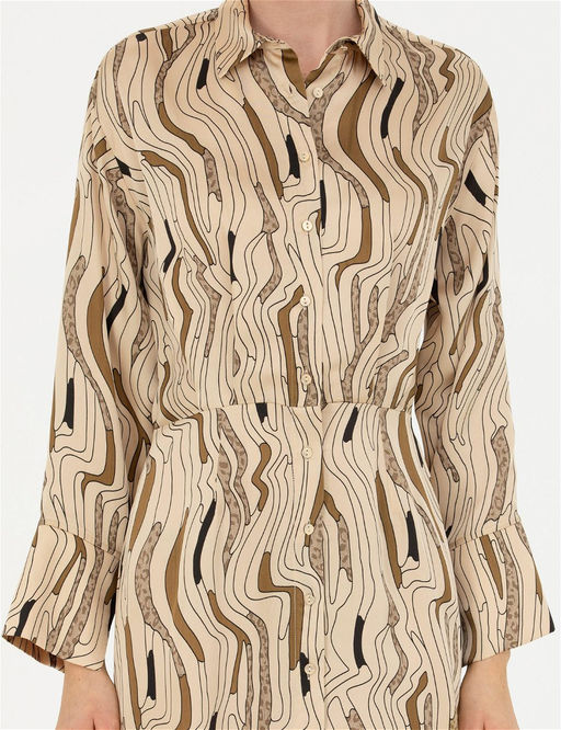 Krem Saten G_mlek Elbise - Pierre cardin фото 6