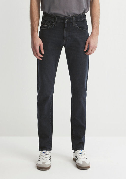Jake Mavi Black Puslu Koyu Gri Jean Pantolon  фото 4