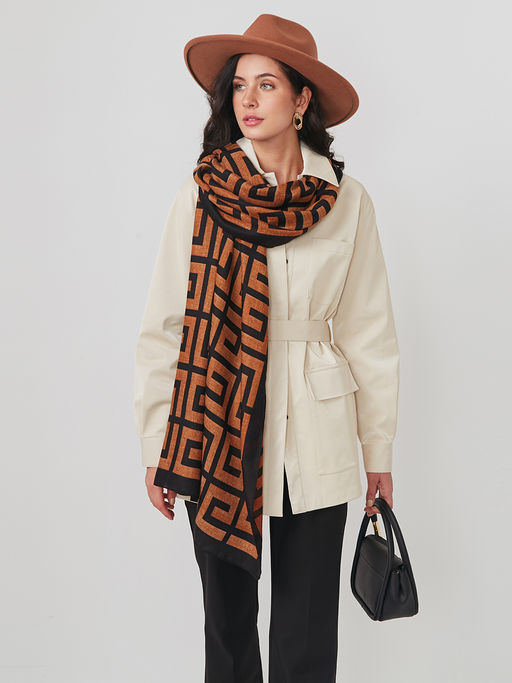 Большой, мягкий, тонкий и очень нежный двусторонний палантин - Tantino фото 5