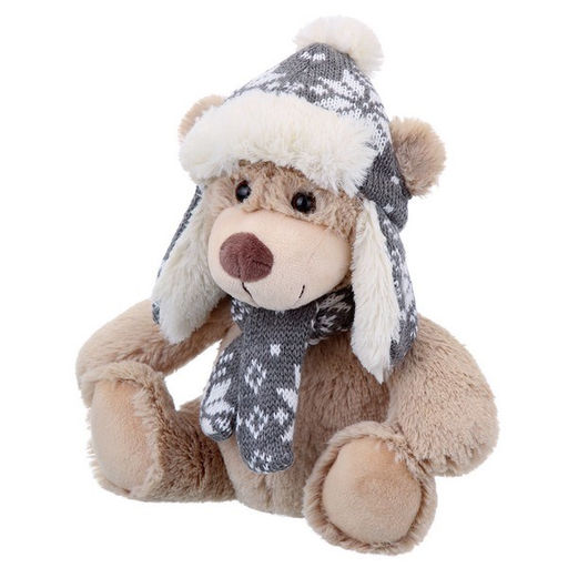 Мягкая игрушка "Мишка" в шапочке и шарфике, 20см (RL24025-20) в инд. пакете