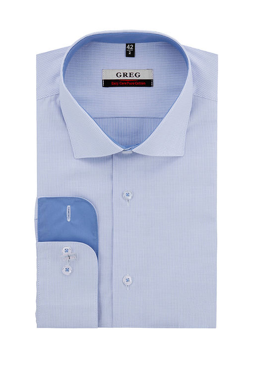 Сорочка мужская длинный рукав GREG 123/191/8098/Z/1  фото 8