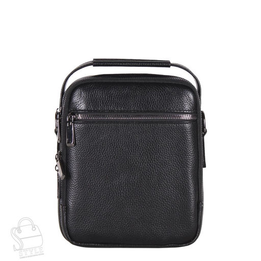 Сумка мужская кожаная 8165-2QH black Heanbag в Новосибирске