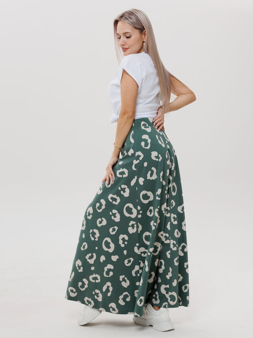 Юбка женская Ю-13 (кулирка) Темно-зеленая - Elenatex фото 24