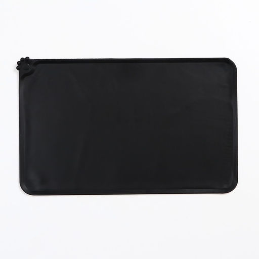 Коврик силиконовый под миску, 47 х 30 см, чёрный - Пижон фото 3