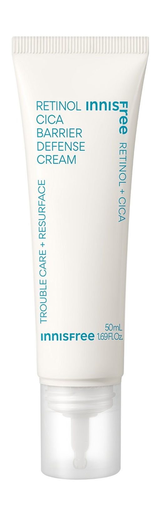 Sample Крем корректирующий для лица с ретинолом и центеллой азиатской INNISFREE Retinol Cica Barrier Defense Cream, 1ml