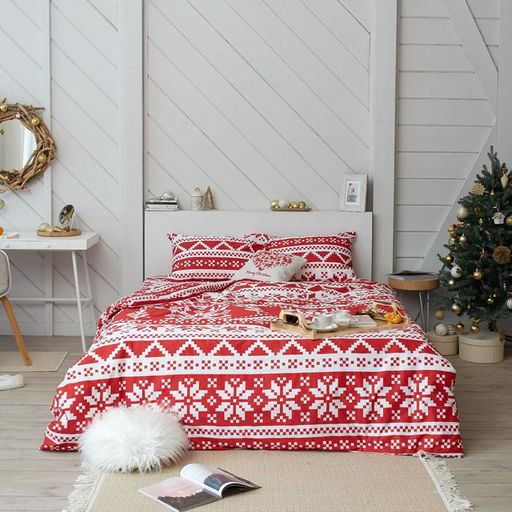 Постельное белье LoveLife евро Christmas ornament 200*217см,240*225см,50*70см-2шт  фото 2