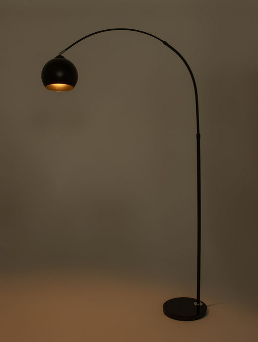 Торшер напольный «Купол», Е27, 40 Вт, чёрный, 28×105×173 см