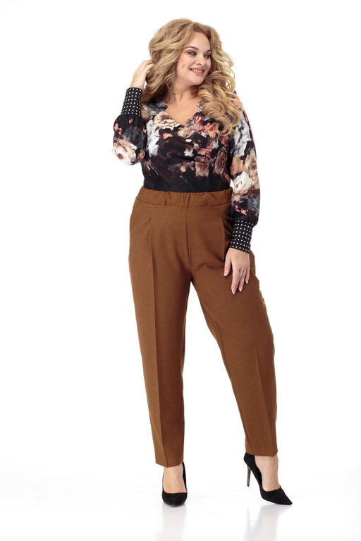Брюки ANELLI 895 темная горчица  фото 6