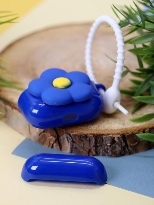 Чехол для AirPods Pro "Flower", blue