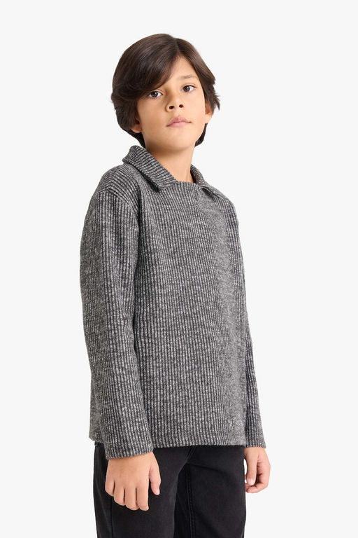 Polo Yaka Sweatshirt Erkek _ocuk - Defacto фото 5