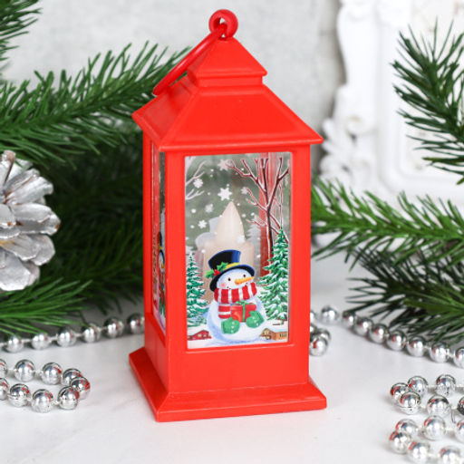 Фонарь светодиодный 13 см / JSFD02red /уп 12/240/новогодний/красный - Галеонтрейд фото 4