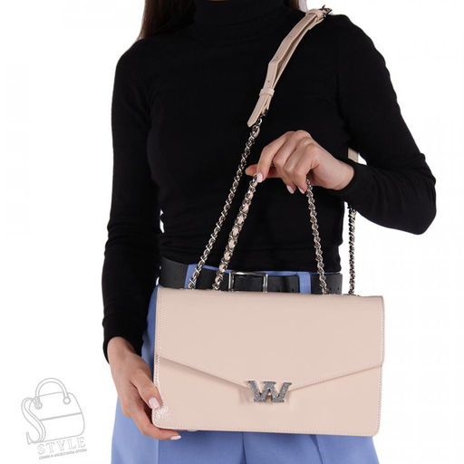 Сумка женская кожаная 945TH apricot Polina&Eiterou/30 в Новосибирске  фото 2