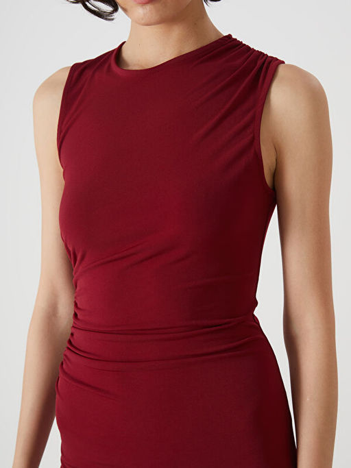 Bisiklet Yaka Elbise