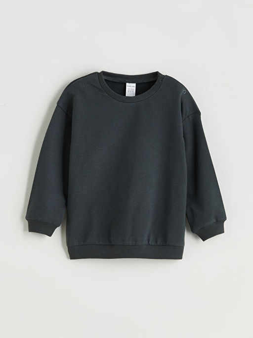 Bisiklet Yaka Erkek Bebek Sweatshirt 3l?