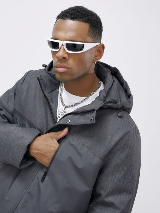 Куртка спортивная мужская зимняя большого размера темно-серого цвета 66613TC - Mtforce фото 10