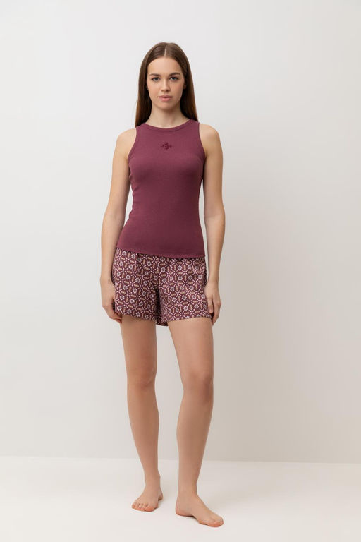 Е 20174/красно-коричневый,роза востока пижама жен - Very neat фото 5