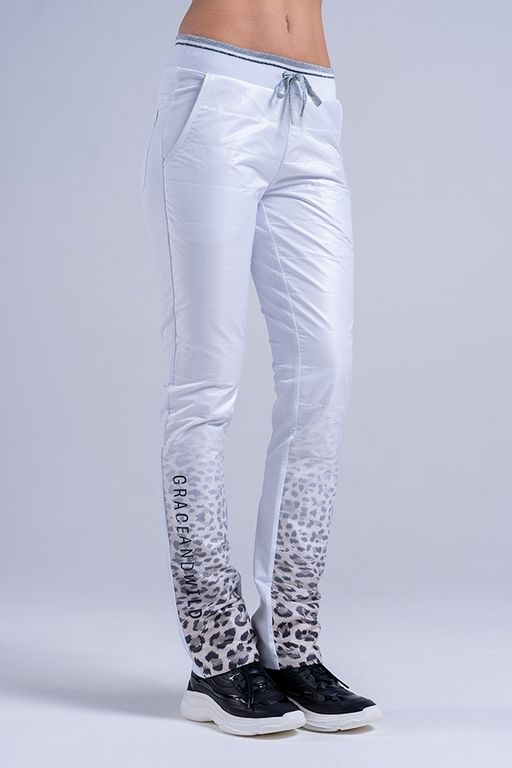 .Брюки М-406 Леопард белые - А+б коллекция фото 3