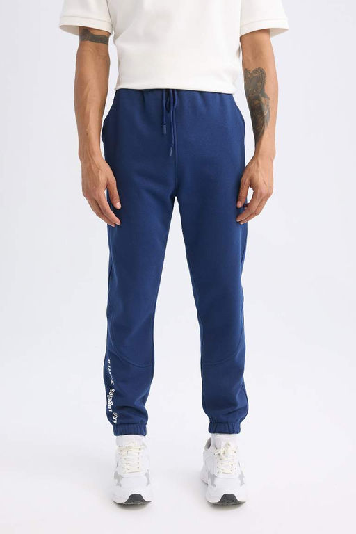 DeFactoFit NBA Los Angeles Lakers Стандартный крой с эластичной резинкой на талии и кружевными толстыми длинными спортивными штанами для бега  фото 4