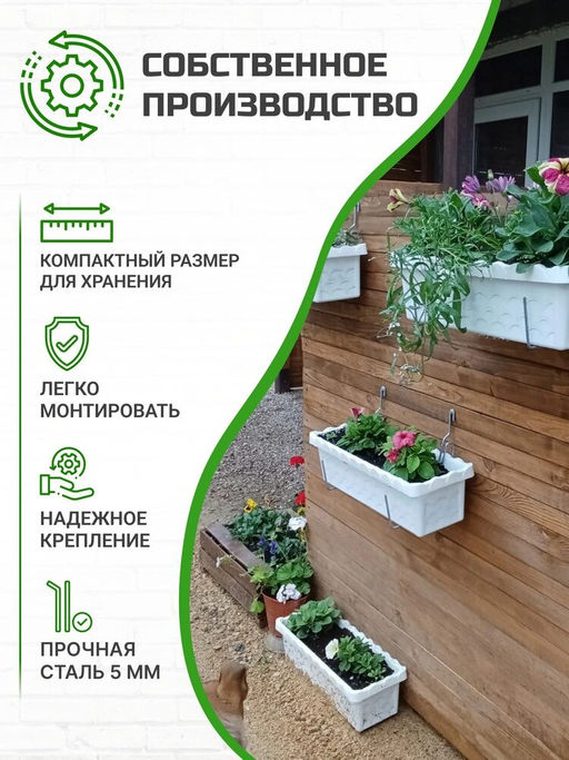 Кронштейн для балконных ящиков (пристенный)