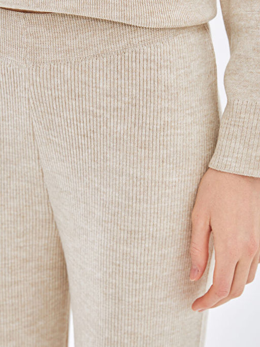 Beli Lastikli Kad?n Triko Pantolon