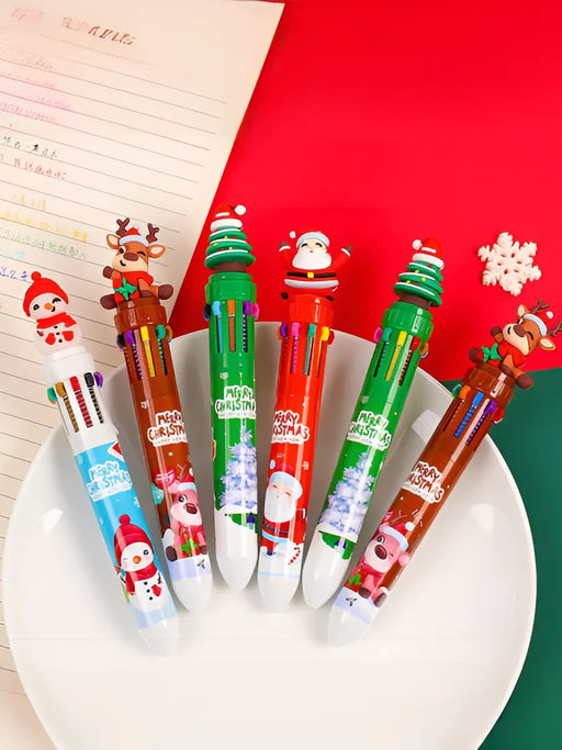 Рождественские шариковые ручки 10в1 - 1000 деталей фото 7