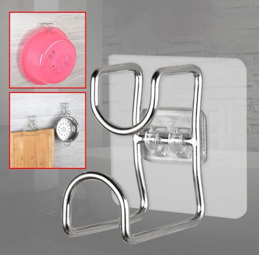 Крючок для ванной с двойной фиксацией, 1 шт.