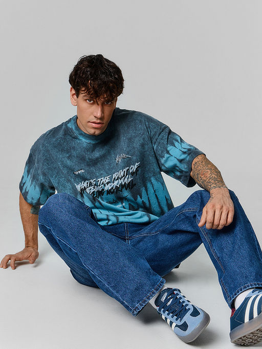 Футболка прямая мужская синяя - Mark formelle фото 4