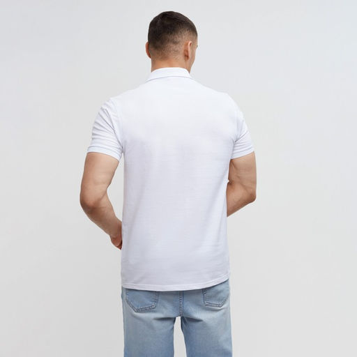 Футболка поло мужская MINAKU REGULAR FIT: белая, р-р 44